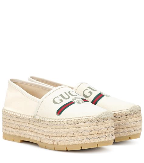 espadrille gucci femme 2018|Gucci platform espadrilles.